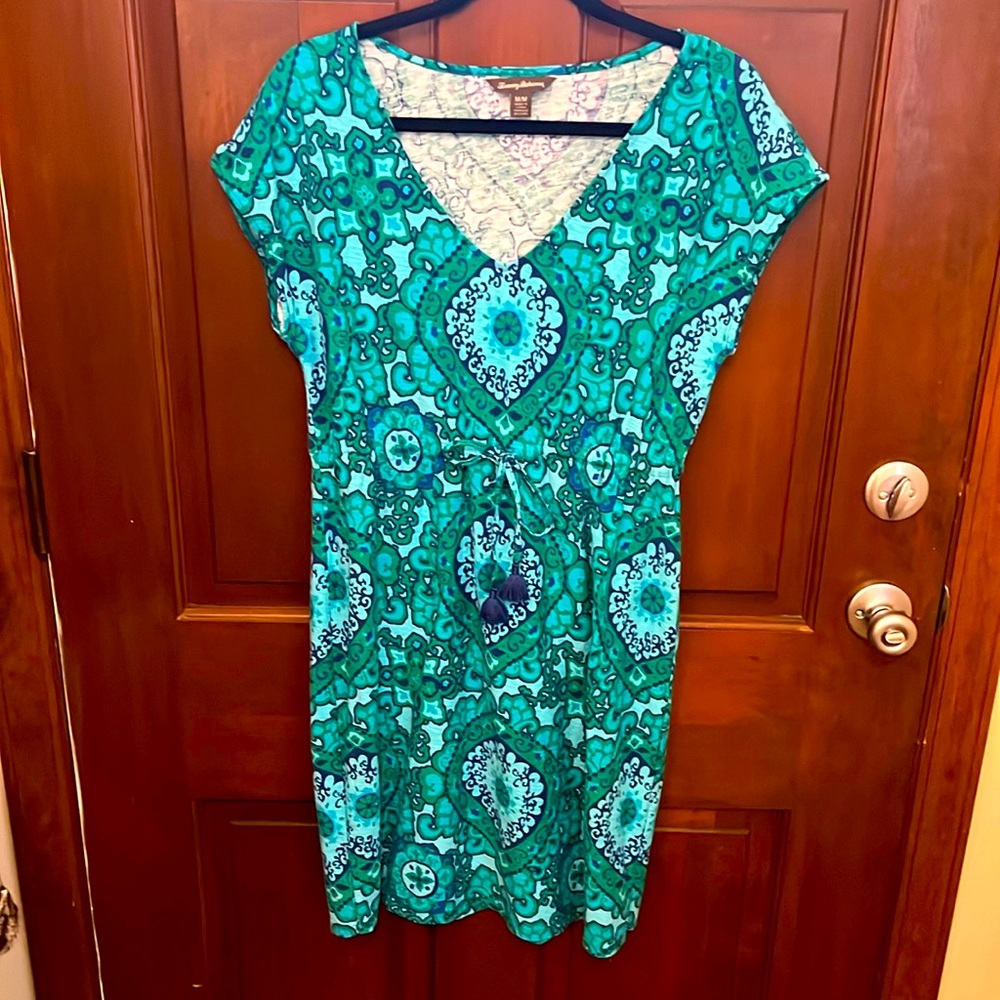 Tommy Bahama green and blue dress, size Medium